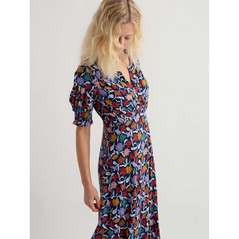 Seasalt Cornwall Fenil Dress Garden Floral Sea Cave image number 2
